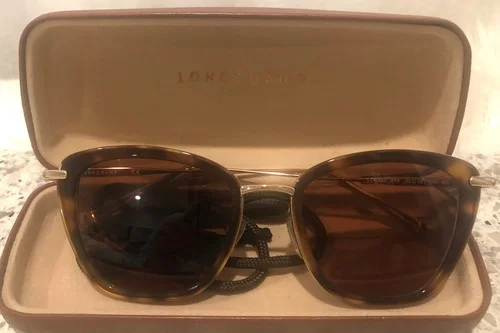 frames Eyeglass women Long Champ Paris Preowned Tortoise shell With Case Nice! 2