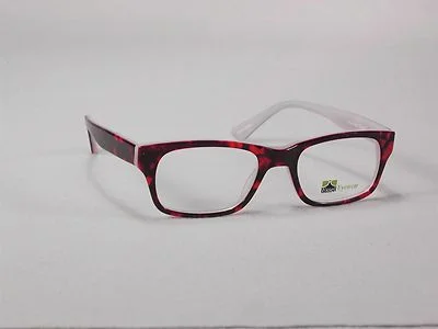 Frames Glasses Full-Rim Men Women Plastic Brown Red White Thick Chunky Square
