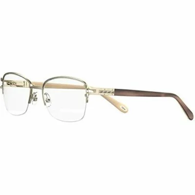 Frames for Women Eyeglasses Emozioni made in Italy Rectangular Semi Rimless Gold