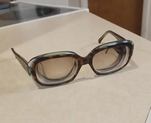 Francis Klein Blues A53 France Frames Only Rare Vintage Blue / Tortoise blend