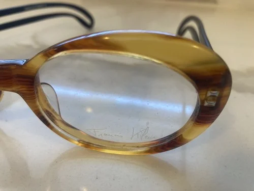 Francis Klein Eyeglasses Frames Made In France Tortoise Metal Arms NARROW FACE 2