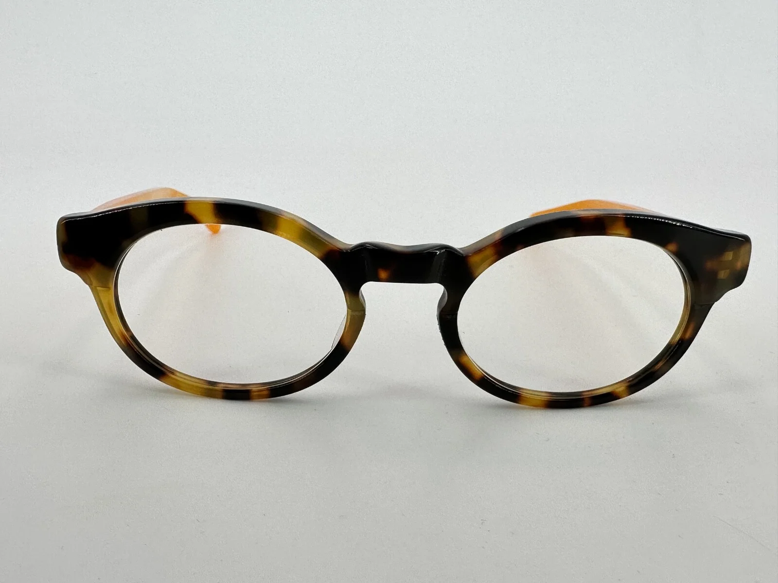 Francis Klein Felix Eyeglasses FRAMES A85.A89 Yellow Tortoise Brown France H673 2
