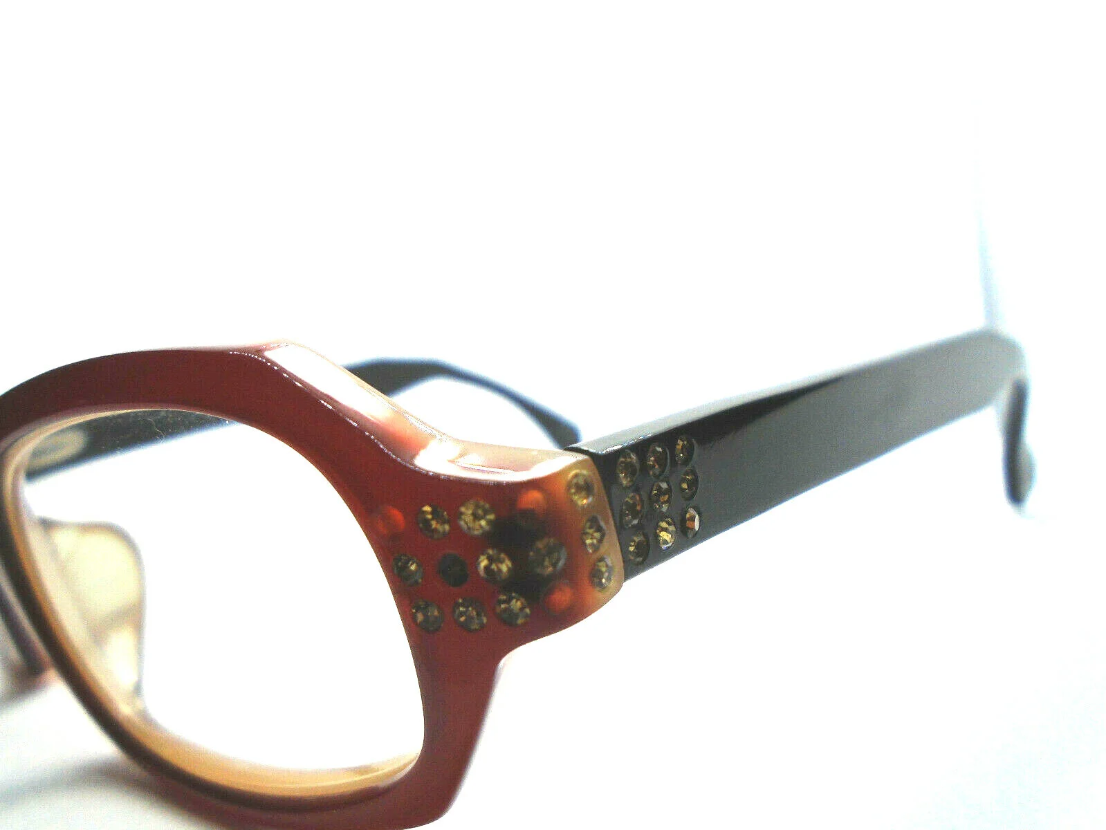 Francis Klein RIO Red/Black 46-14-150 Eyeglasses Rectangle Frames France 2