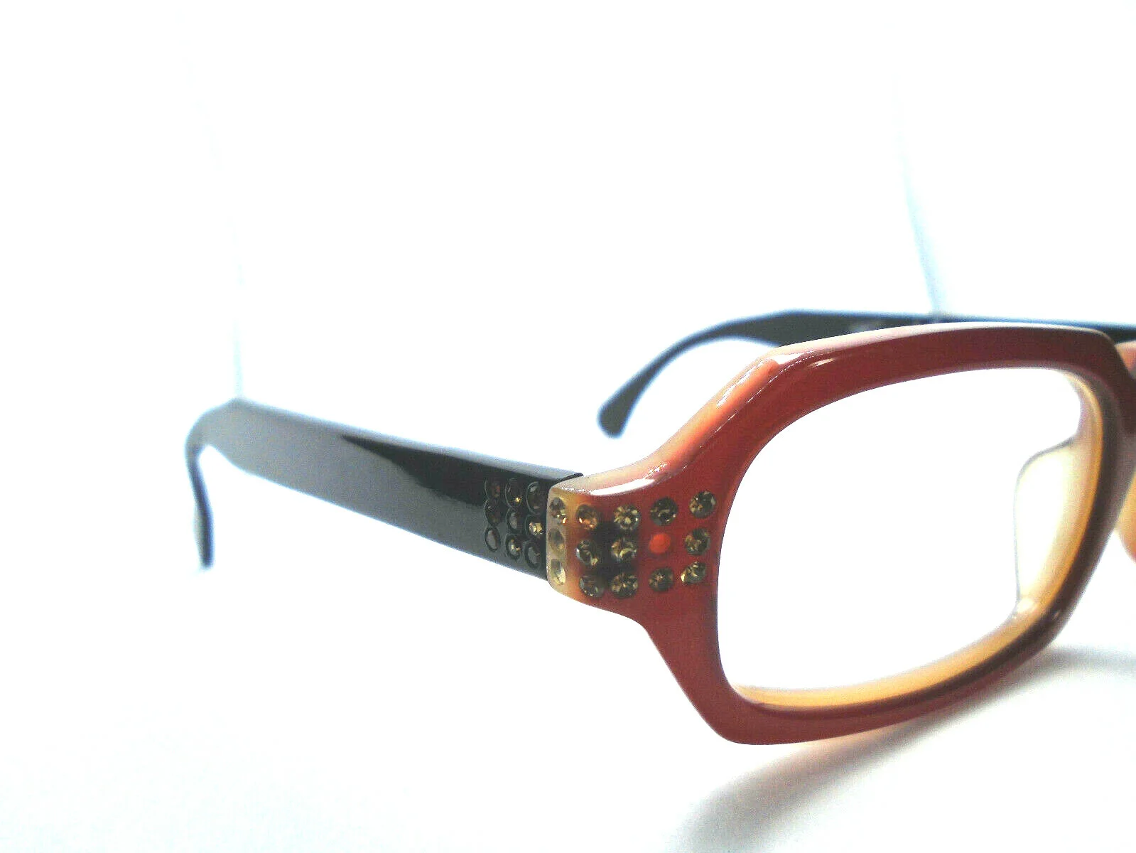Francis Klein RIO Red/Black 46-14-150 Eyeglasses Rectangle Frames France 3
