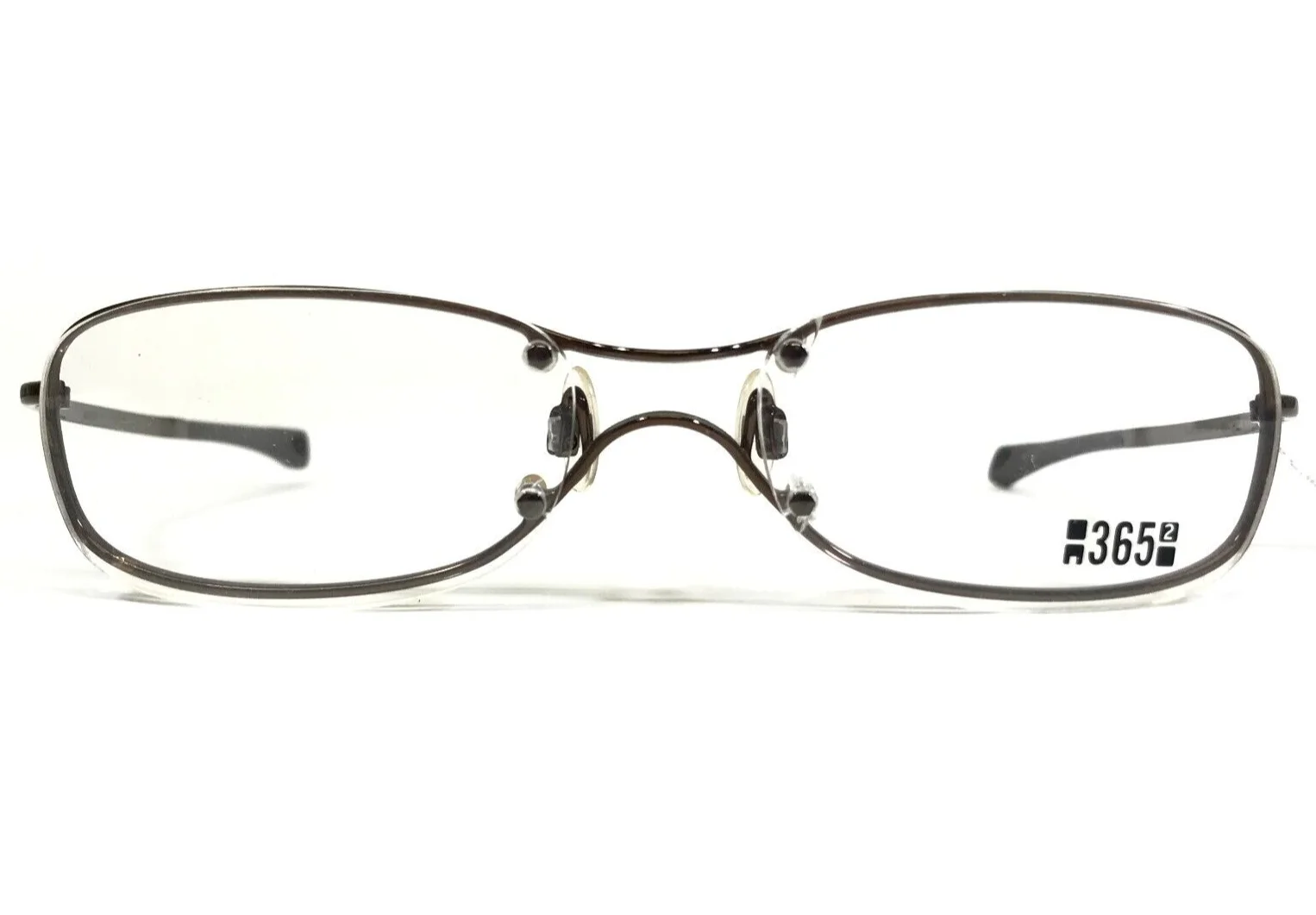 FreudenHaus Eyeglasses Frames PHOENIX Brown Oval Semi Rim 52-18-130 2