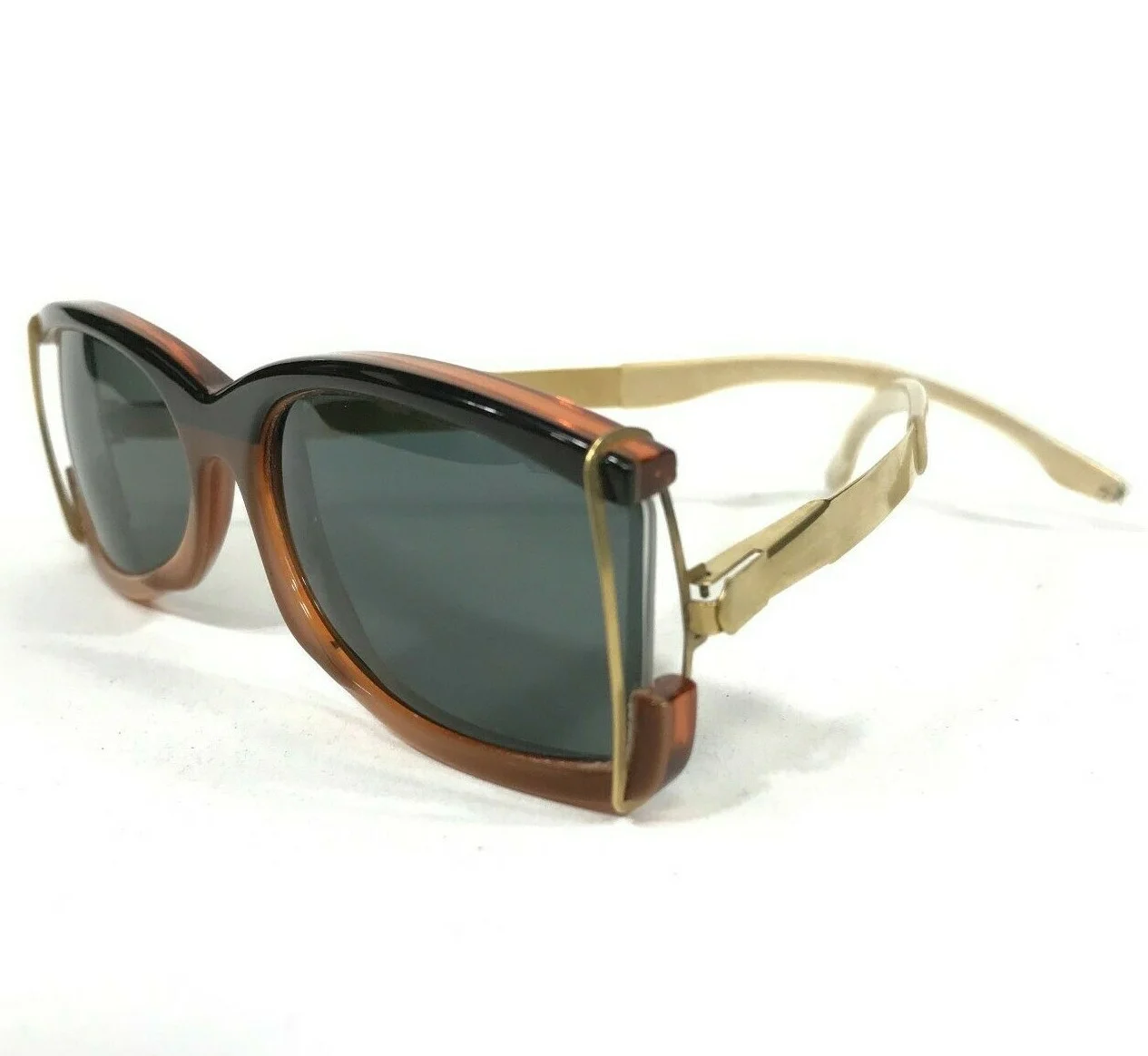 Frost JUMPER Sunglasses Frames Brown Rectangular Titanium Flex Arms 53-17-150