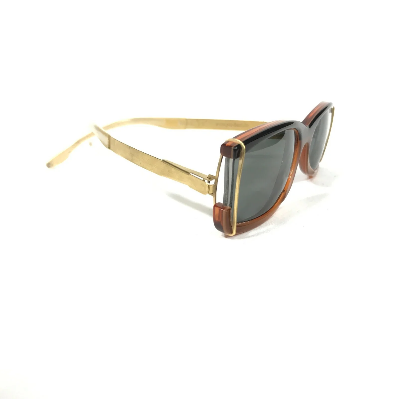 Frost JUMPER Sunglasses Frames Brown Rectangular Titanium Flex Arms 53-17-150 3