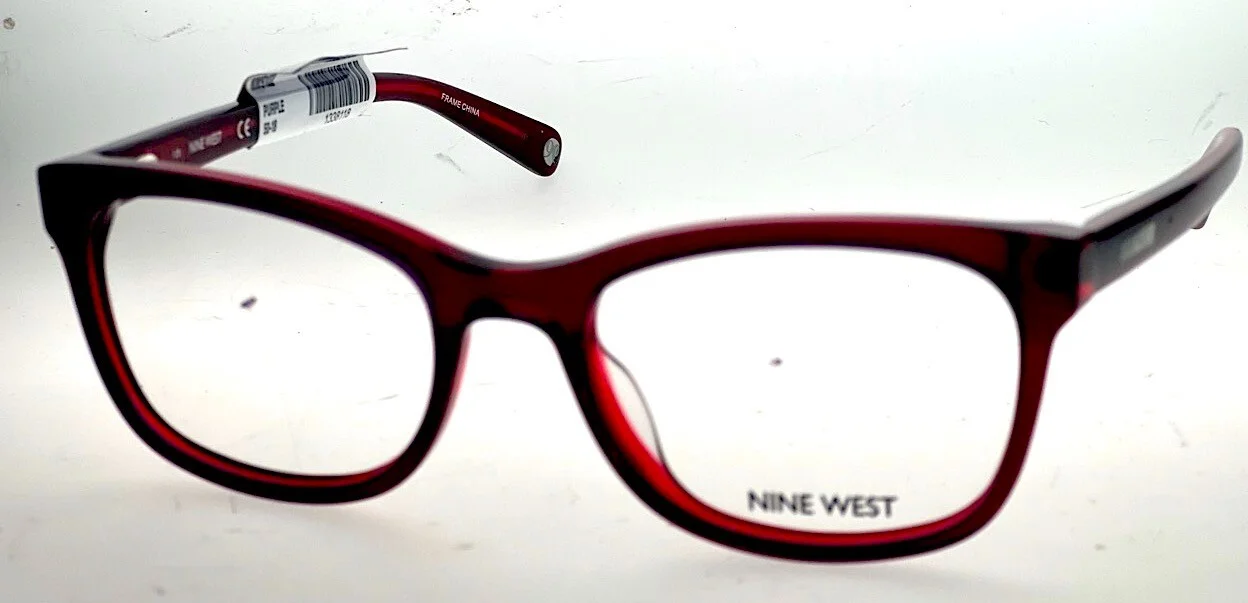 Fun Catty! - Nine West NW9102 Purple Square Women Eyeglass Frames 50-18-135 #189