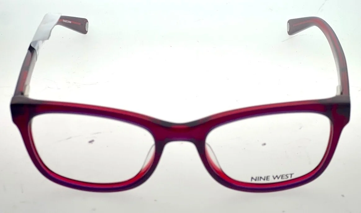 Fun Catty! - Nine West NW9102 Purple Square Women Eyeglass Frames 50-18-135 #189 2