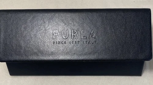 Furla Sunglasses Eyeglasses Triangular Magnetic Hard Case Black