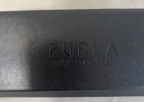 Furla Sunglasses Eyeglasses Triangular Magnetic Hard Case Black 2