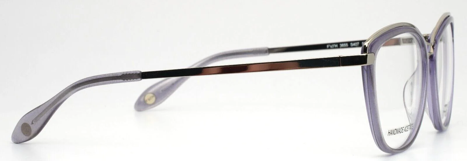 FYSH 3655 S407 Lilac Silver Womens Cat Eye Full Rim Eyeglasses 53-17-135 B:41 4