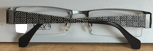 Fysh UK Urban Eyewear Eyeglasses Frames 3406 54-18-140 Gray Silver 141 3
