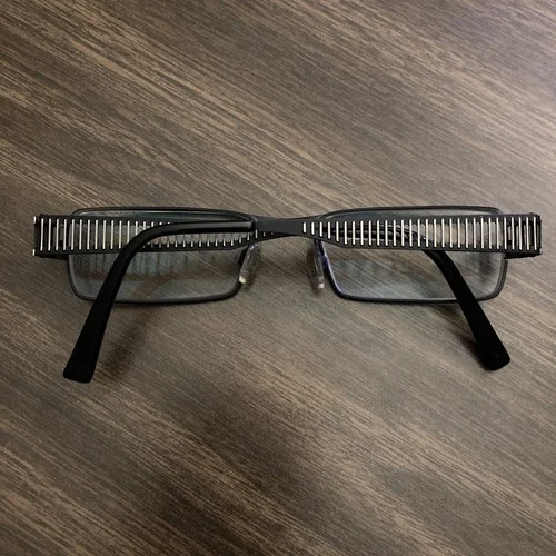 Fysh Urban Eyeglass Frames Black Silver 3389 501 51-17-140 Wire Mesh Cool Nice! 2
