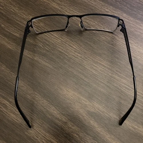 Fysh Urban Eyeglass Frames Black Silver 3389 501 51-17-140 Wire Mesh Cool Nice! 3