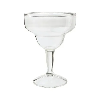 G.E.T. Heavy-Duty Shatterproof Plastic Margarita Glasses, BPA Free, 12 Clear