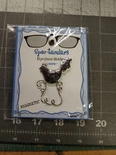 Ganz Laying Hen Chicken magnetic Spectaculars Eyeglass Holder NEW