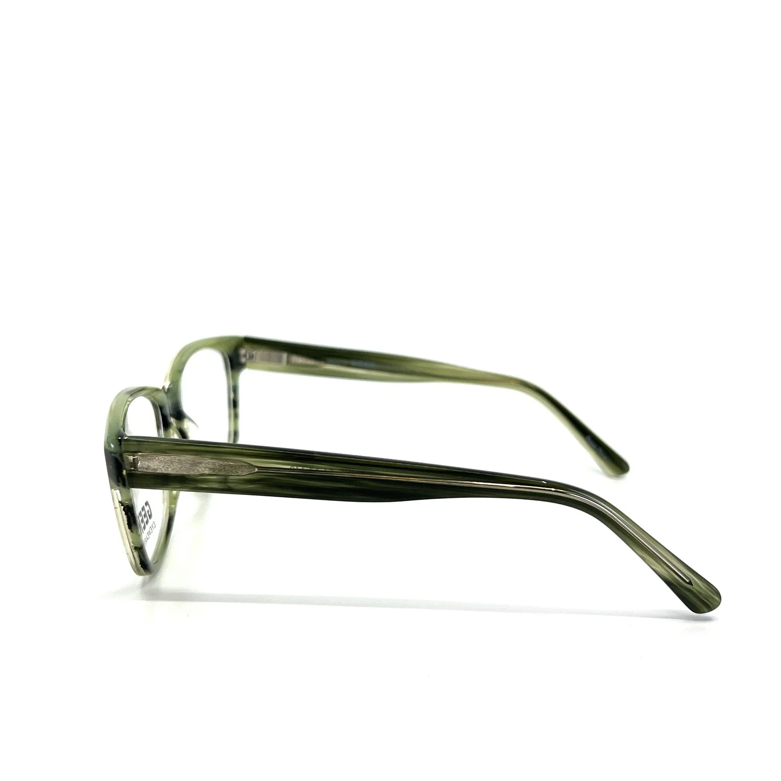 Geek Eyewear Eyeglasses Selfie Green Striped Full Rim Frames 54[]17 140 mm 3