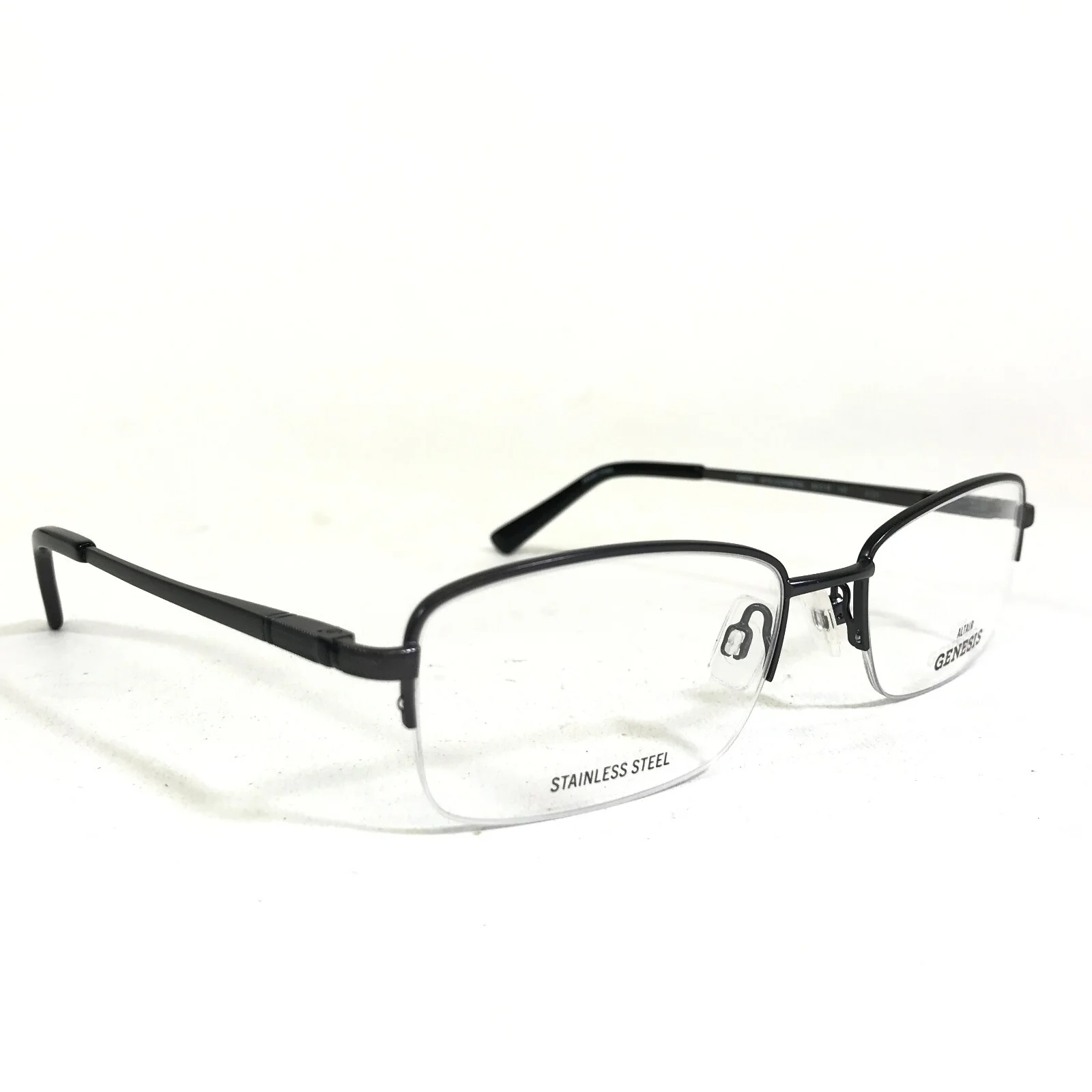 Genesis Eyeglasses Frames ALTAIR G4036 015 GUNMETAL Rectangular 55-19-140 2