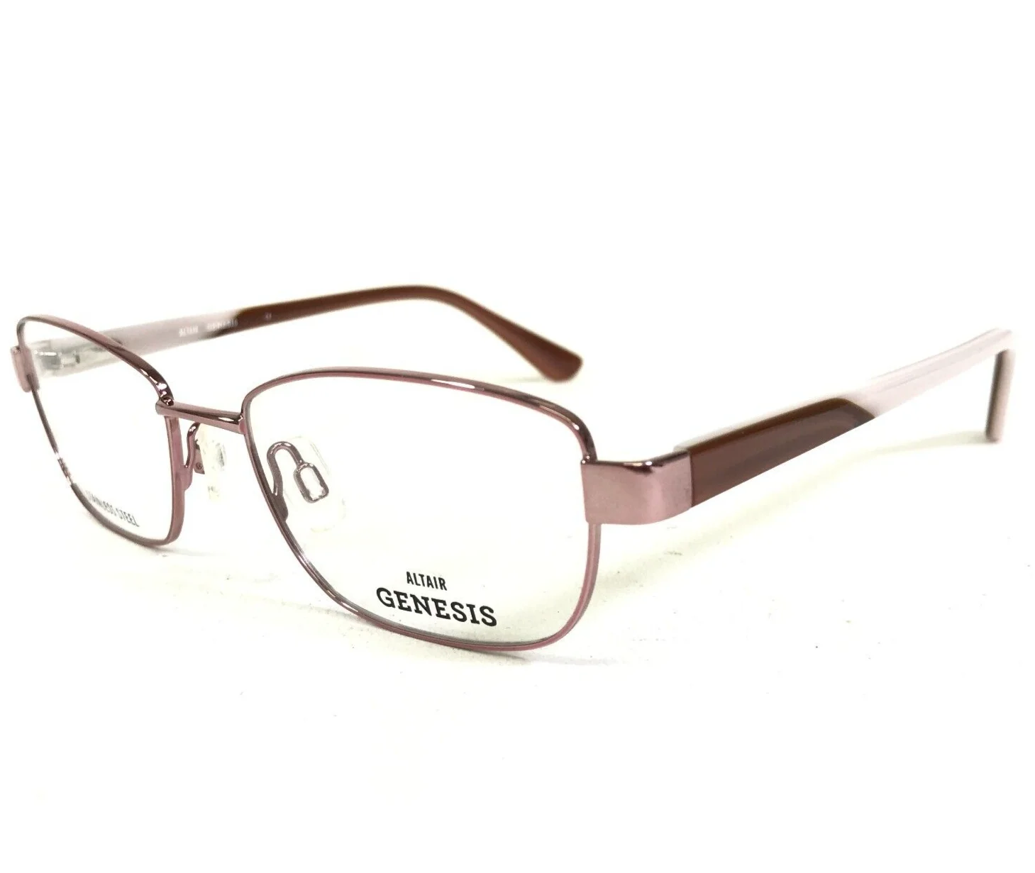 Genesis Eyeglasses Frames ALTAIR G5036 601 ROSE Gold Pink Cat Eye 51-17-130
