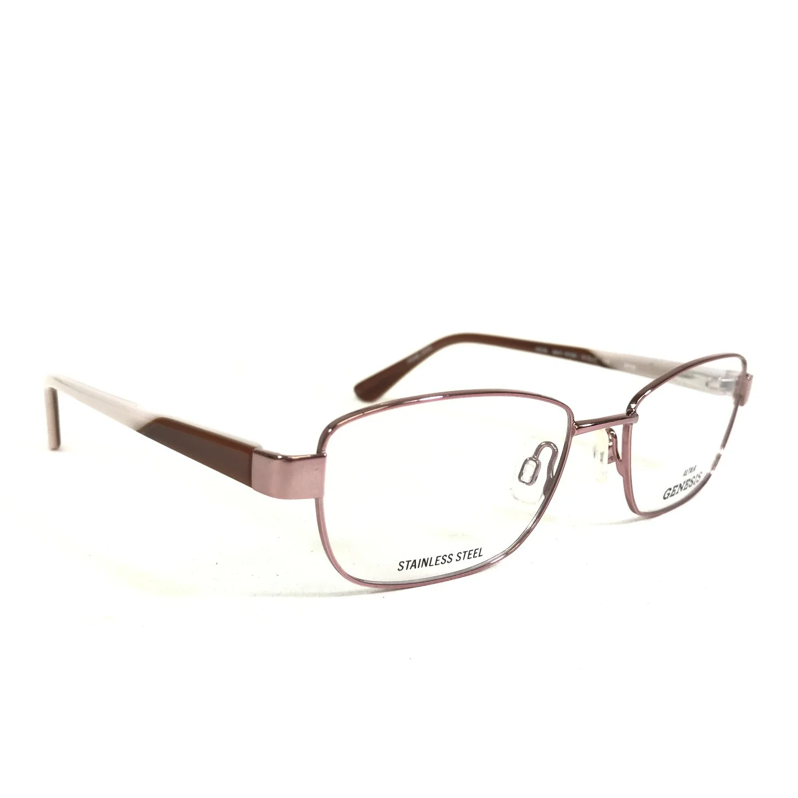 Genesis Eyeglasses Frames ALTAIR G5036 601 ROSE Gold Pink Cat Eye 51-17-130 3