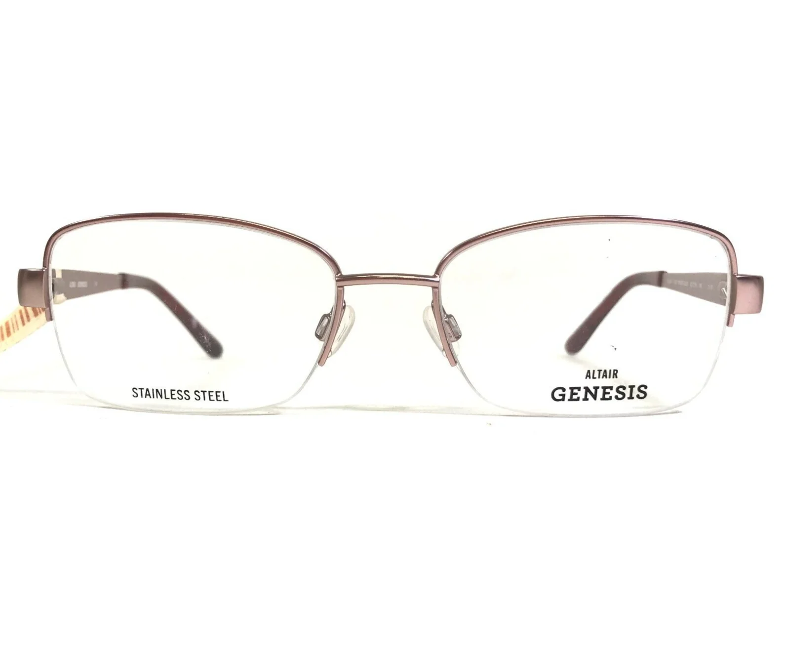 Genesis Eyeglasses Frames ALTAIR G5048 780 ROSE GOLD Pink Cat Eye 53-18-140 2