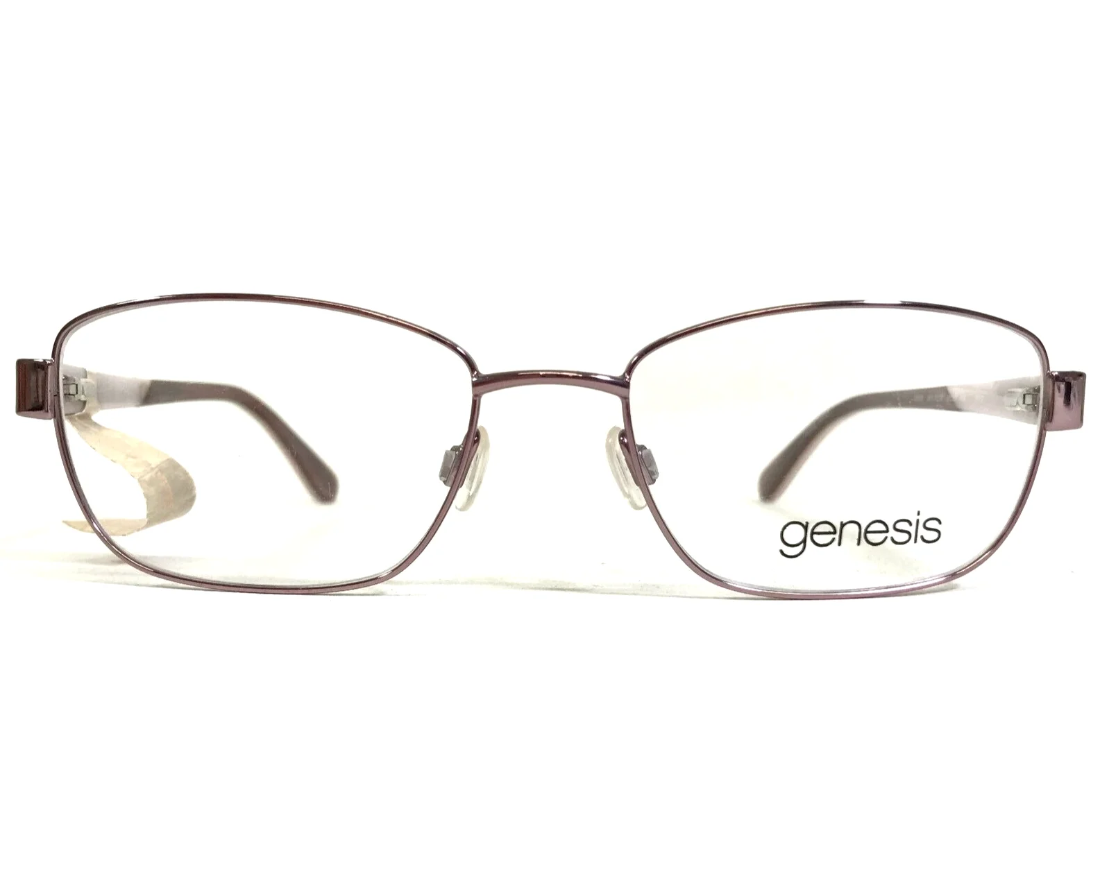 Genesis Eyeglasses Frames G5036 601 ROSE Brown Pink Square Full Rim 51-17-135