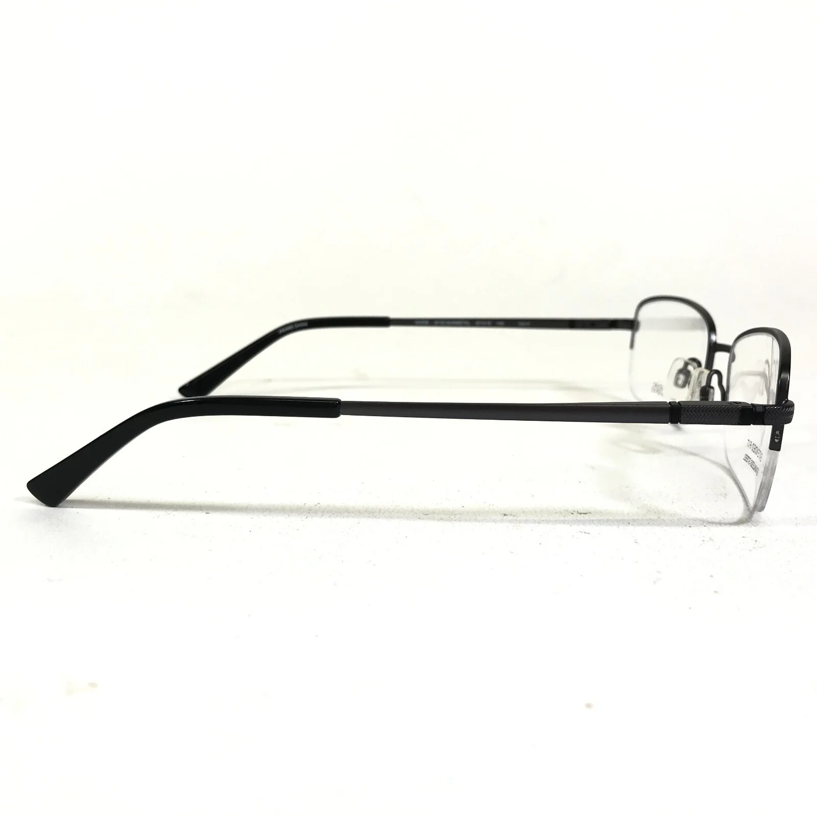 Genesis Large Eyeglasses Frames G4036 015 GUNMETAL Half Rim 57-19-145 3