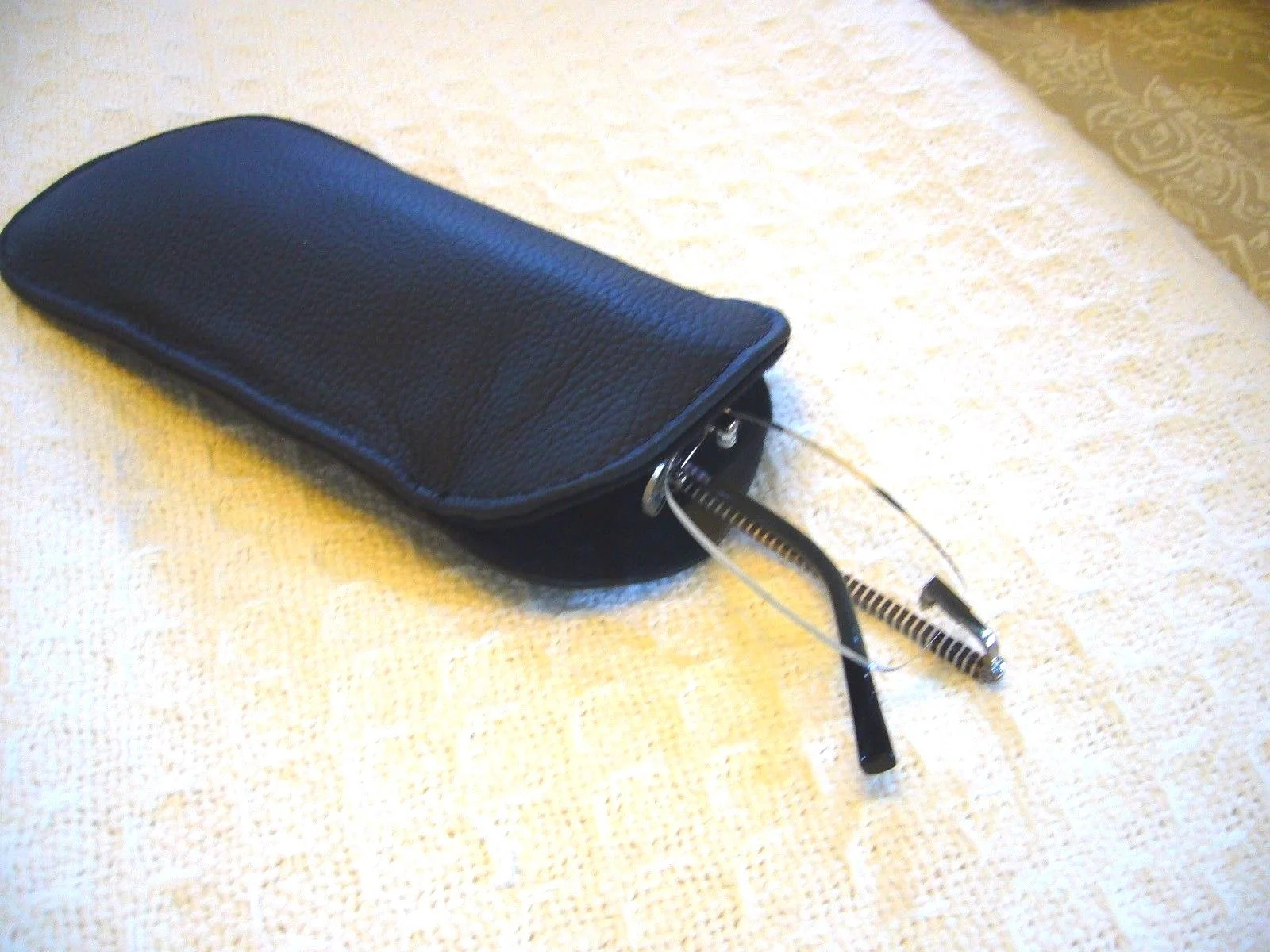 GENUINE LEATHER Eyeglass & Sunglass CASES Single or Double SO SOFT~ New COLORS 3