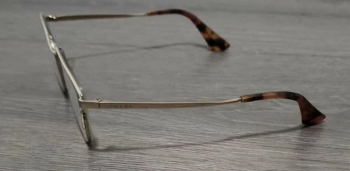 Genuine Prada Womens Cateye Eyeglass Frames White and Gold 3