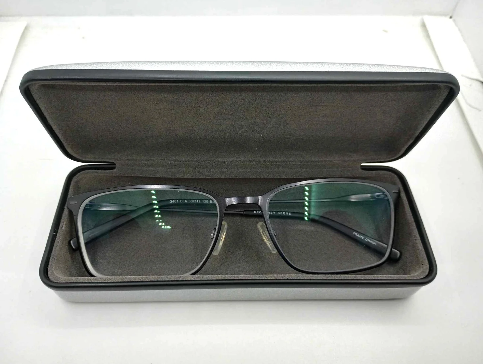 Geoffrey Beene Black Designer eyeglasses frame G461 SLA 60-19-150 B:39 w/ case 2