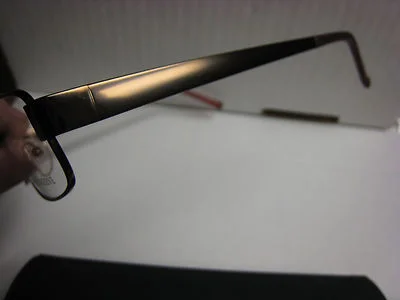 GEOFFREY BEENE EYEGLASS FRAMES Style SPEAKER in BROWN 51-18-140 W/ Case 2