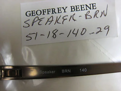 GEOFFREY BEENE EYEGLASS FRAMES Style SPEAKER in BROWN 51-18-140 W/ Case 3