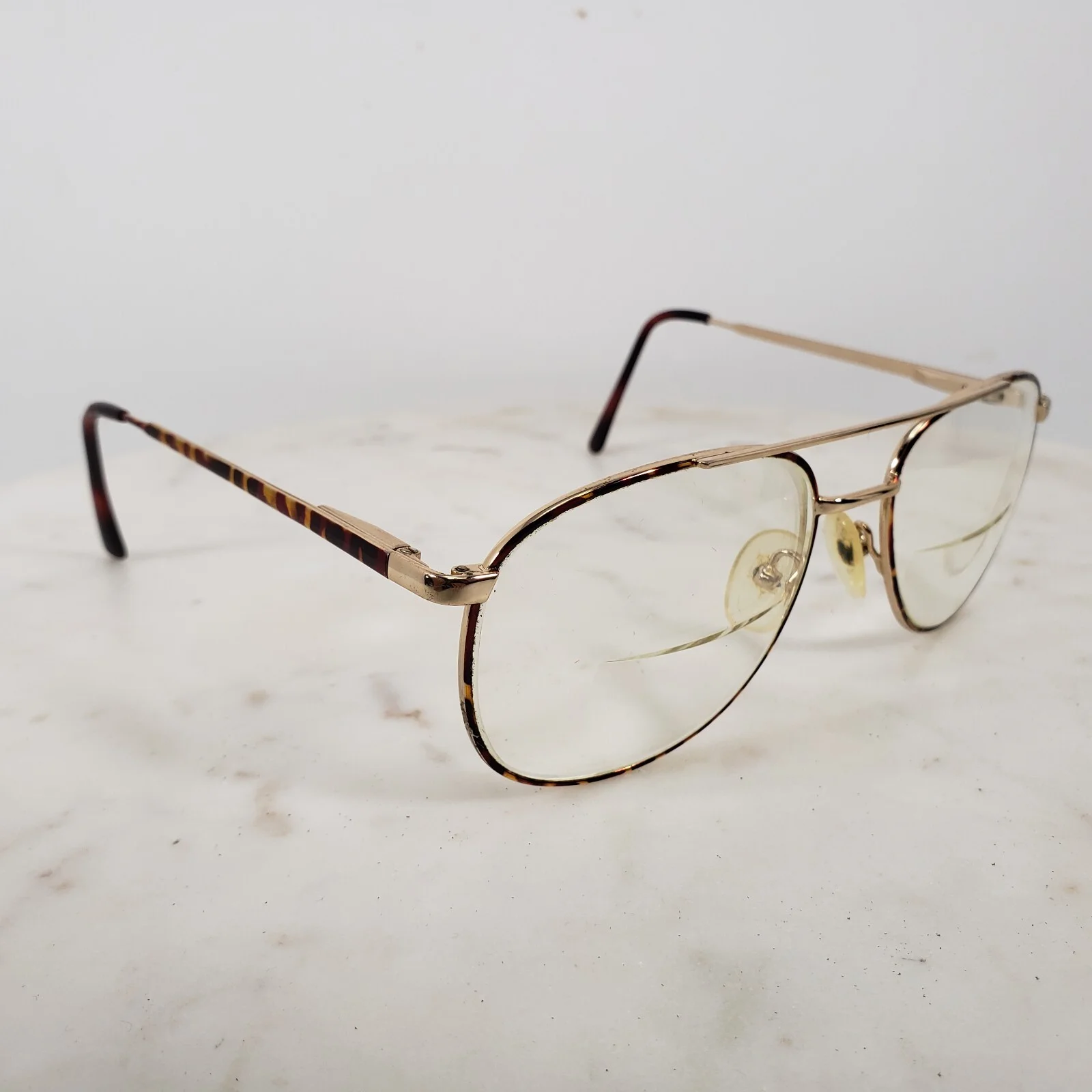 Geoffrey Beene Eyeglasses Frames GB 1086 Tortoise Aviator 55[]18 137 3