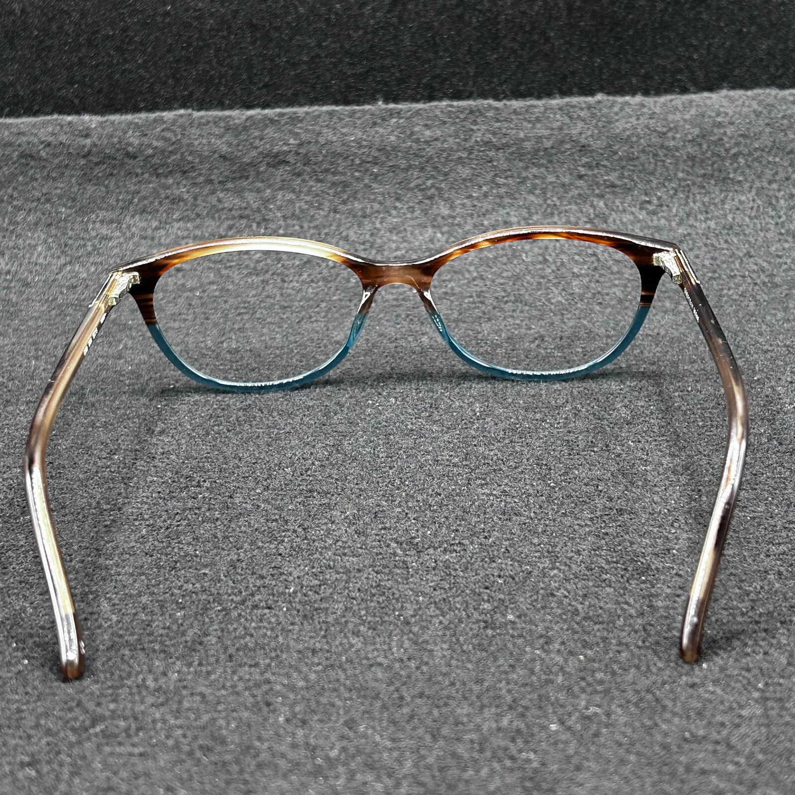 Geoffrey Beene G308 Eyeglasses **FRAME ONLY** Brown/Blue 52-15-140 Used 4