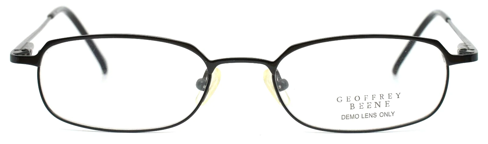 GEOFFREY BEENE GB1241 BLK Black Mens Oval Full Rim Eyeglasses 51-18-145 B:29 2