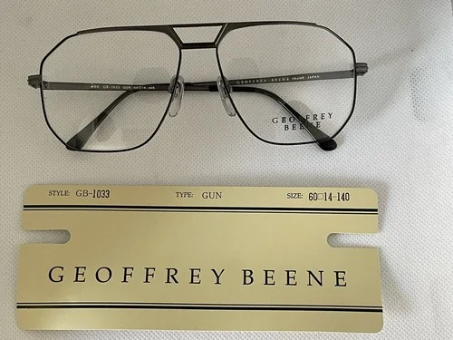 Geoffrey Beene Men’s Eyeglasses Gunmetal Color 60-14-140 Vintage 2