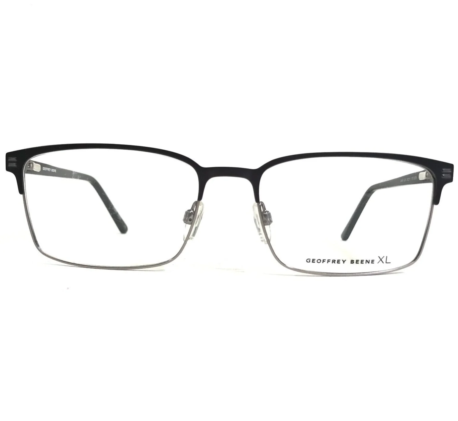 Geoffrey Beene XL Eyeglasses Frames G449 GUN Black Gray Gunmetal 58-18-150
