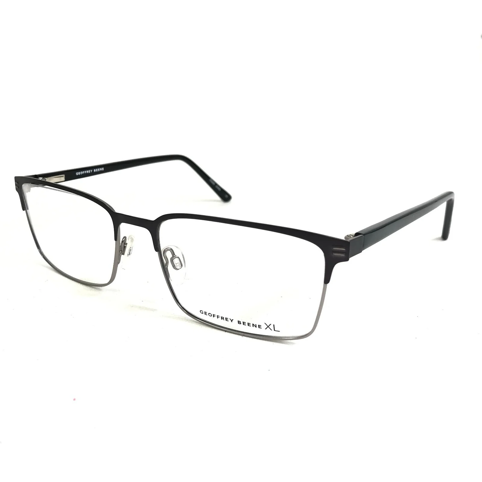 Geoffrey Beene XL Eyeglasses Frames G449 GUN Black Gray Gunmetal 58-18-150 4