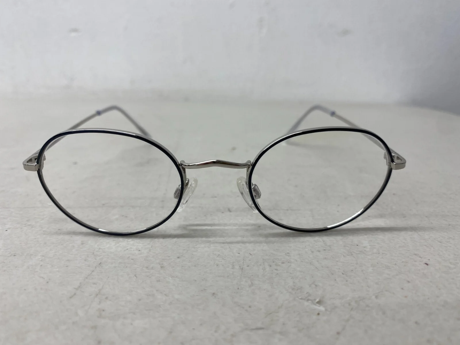 Germano Gambini GG160 Eyeglass Frames in Platinum/Black - 45mm