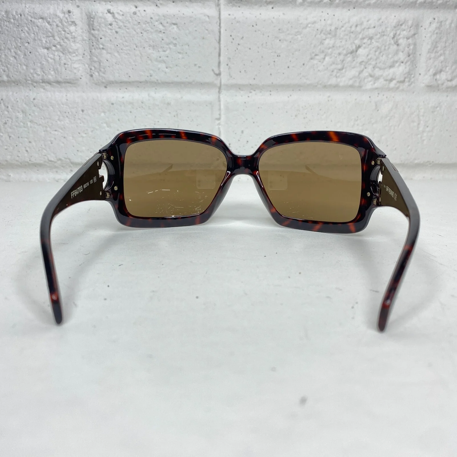 GF Ferre Eyeglasses Frame Womens Havana Brown Rectangular FF 18558 4