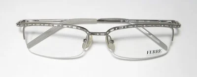 GIANFRANCO FERRE 28501 07/08 HALF RIM SHINY FRAME BRAND MADE IN ITALY EYEGLASSES 2