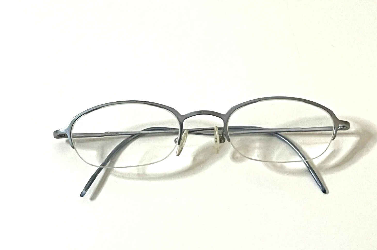 GIORGIO ARMANI 137 HG5 TITANIUM HALF RIM EYEGLASSES FRAMES WOMEN