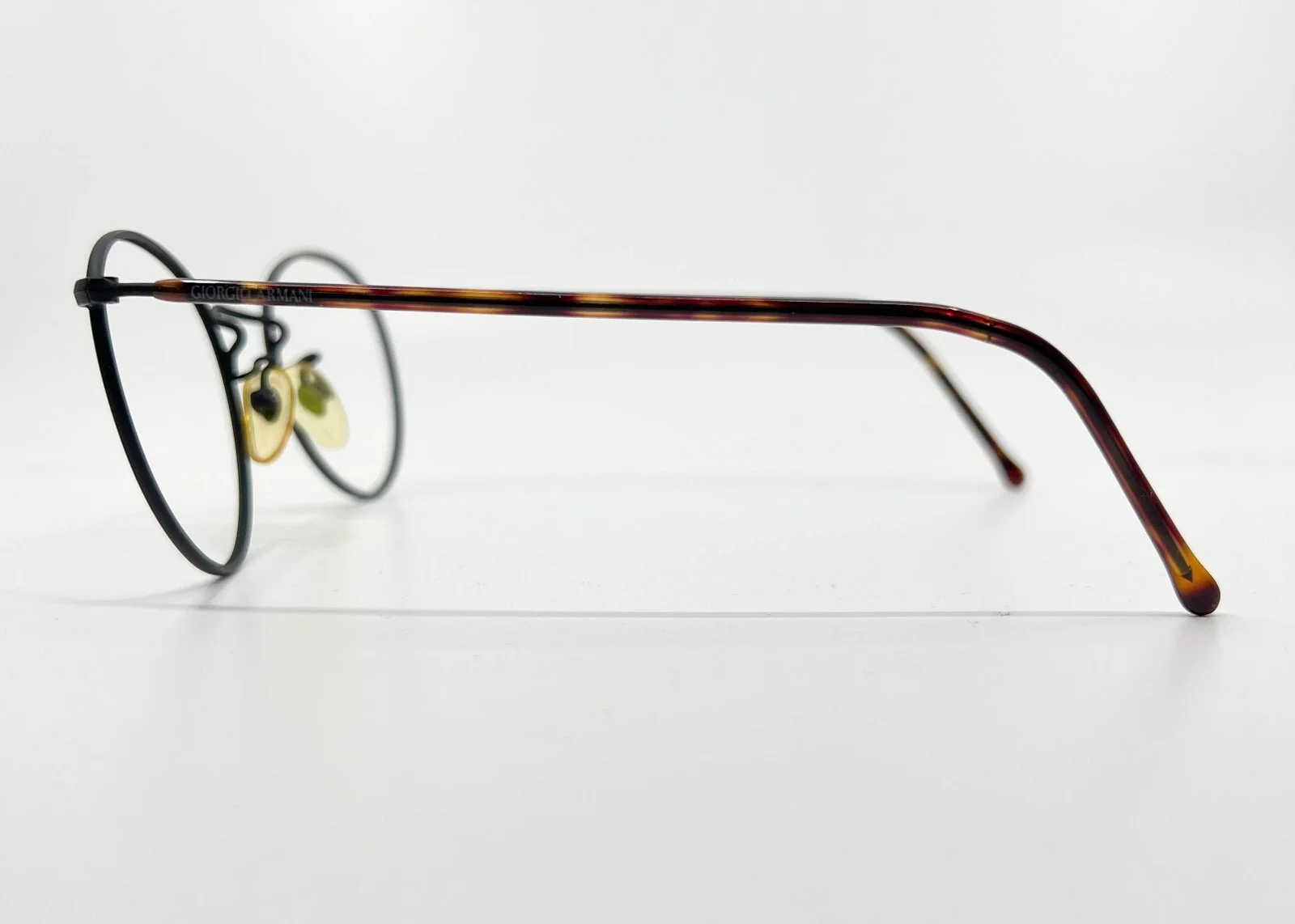 Giorgio Armani 138 706 Eyeglasses Frames Brown Tortoise Brown Round 49-20-140 3