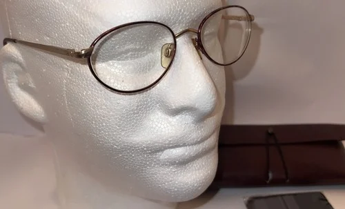 Giorgio Armani 237 832 Eyeglasses Frames Round 51-18-135 Gold 51-18-135 Vintage