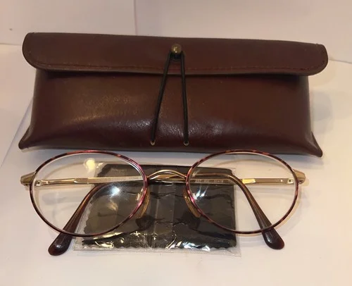 Giorgio Armani 237 832 Eyeglasses Frames Round 51-18-135 Gold 51-18-135 Vintage 2