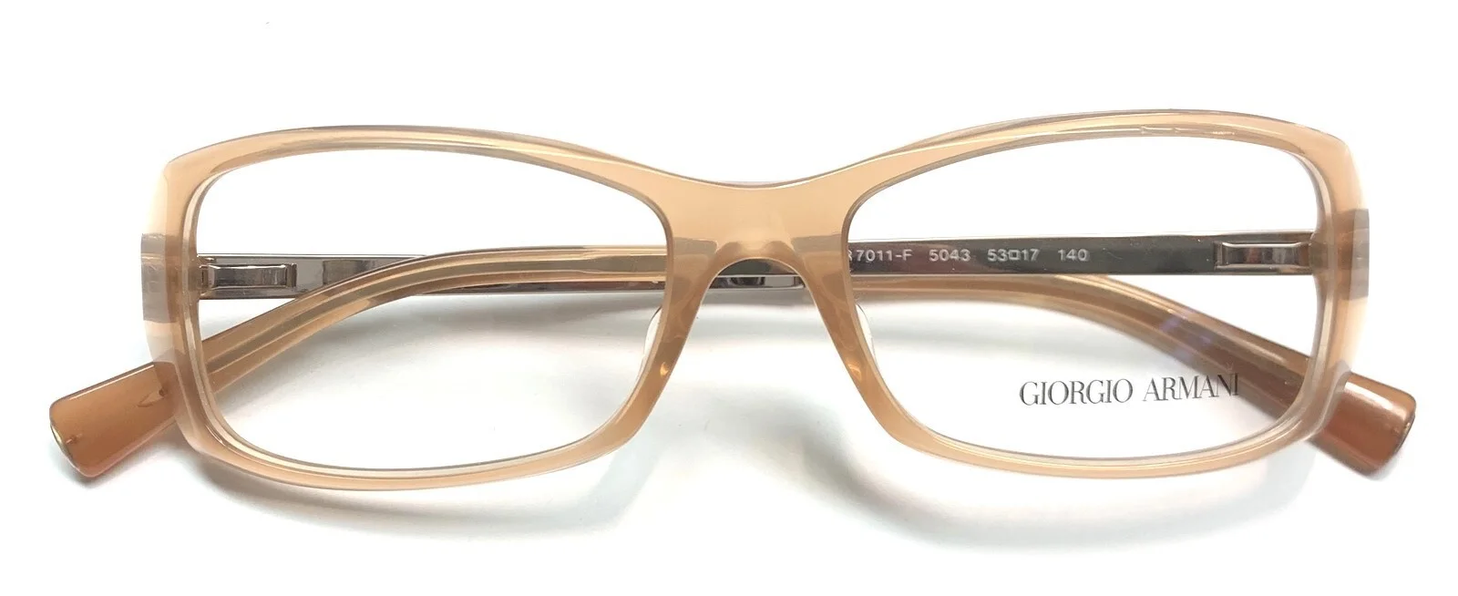 Giorgio Armani AR7011F 5043 Eyeglasses Glasses Peachy Brown Alternative Fit 4