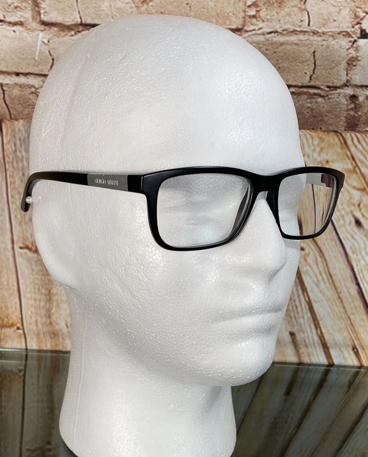 Giorgio Armani AR7070 Matte Black Nylon Eyeglass Frames 54-17 140 Full-Rim ITALY