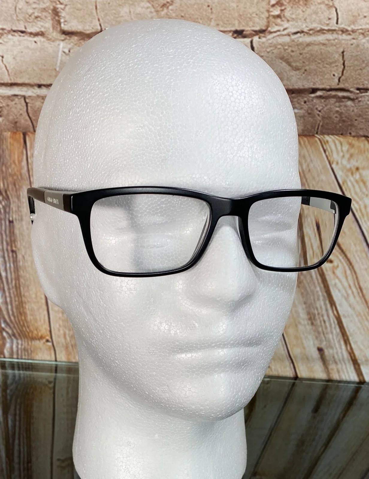 Giorgio Armani AR7070 Matte Black Nylon Eyeglass Frames 54-17 140 Full-Rim ITALY 3