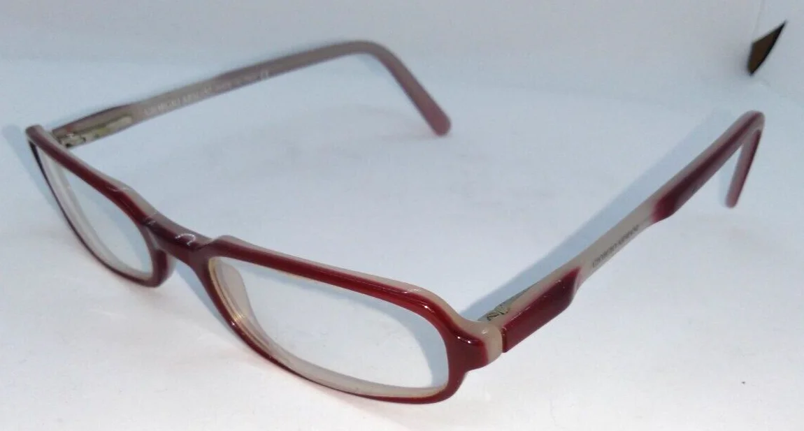 Giorgio Armani Demi Eyeglass Frames 2032 562 Burgundy on Gray 49-17-135 2